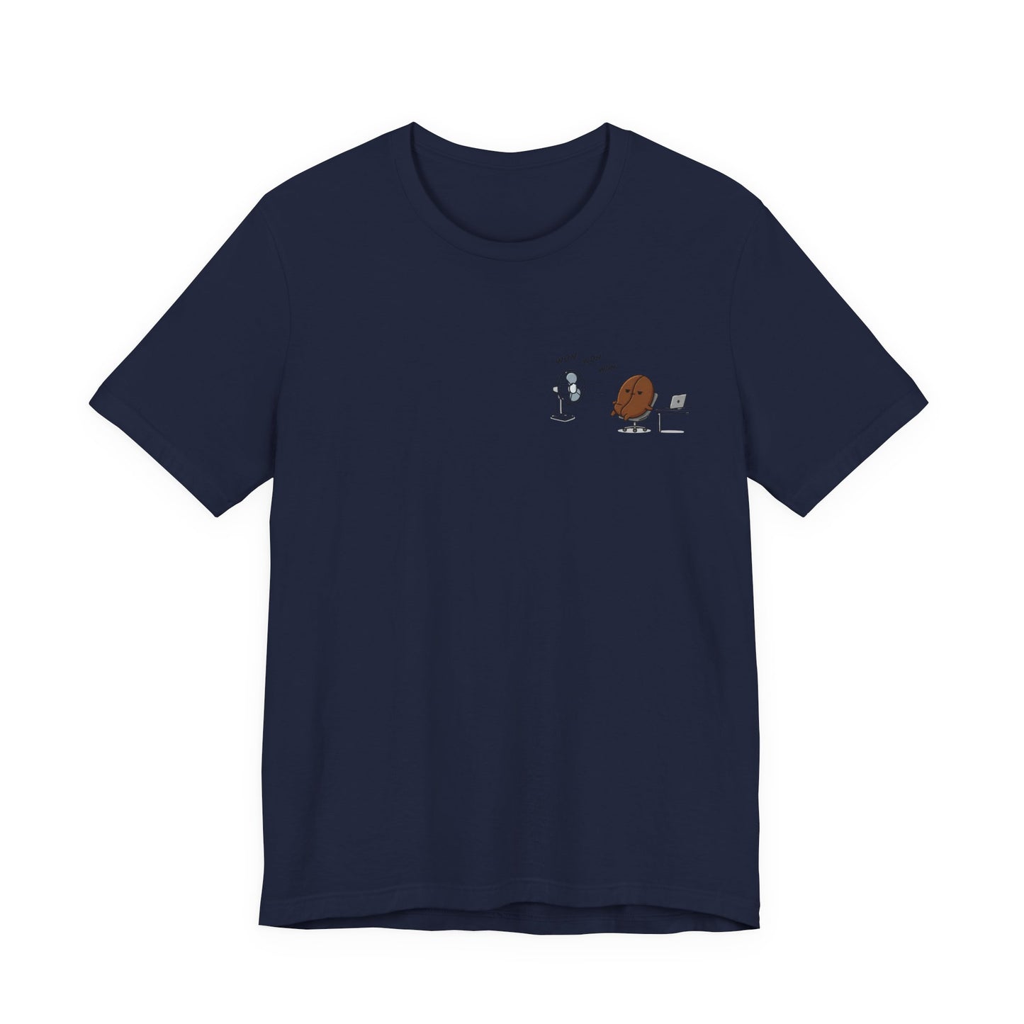 Coffee Bean & Donut Desk Buddies T‑Shirt — Cute Office Coffee Humor Tee