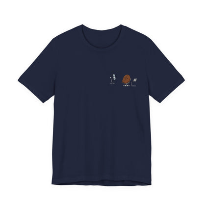 Coffee Bean & Donut Desk Buddies T‑Shirt — Cute Office Coffee Humor Tee