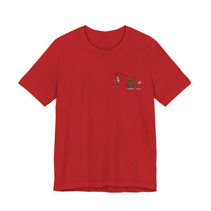 Coffee Bean & Donut Desk Buddies T‑Shirt — Cute Office Coffee Humor Tee