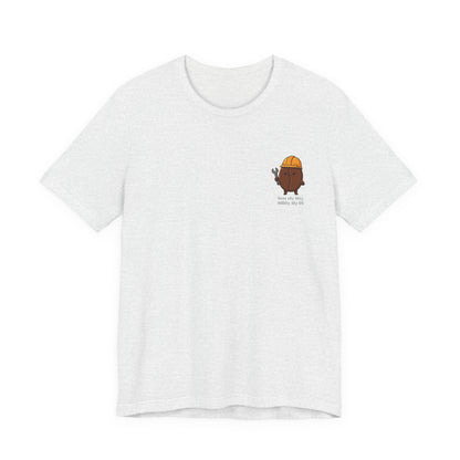 Construction Crew Avocado Tee – "Sorry, I’m Busy Being Awesome" Pocket Shirt