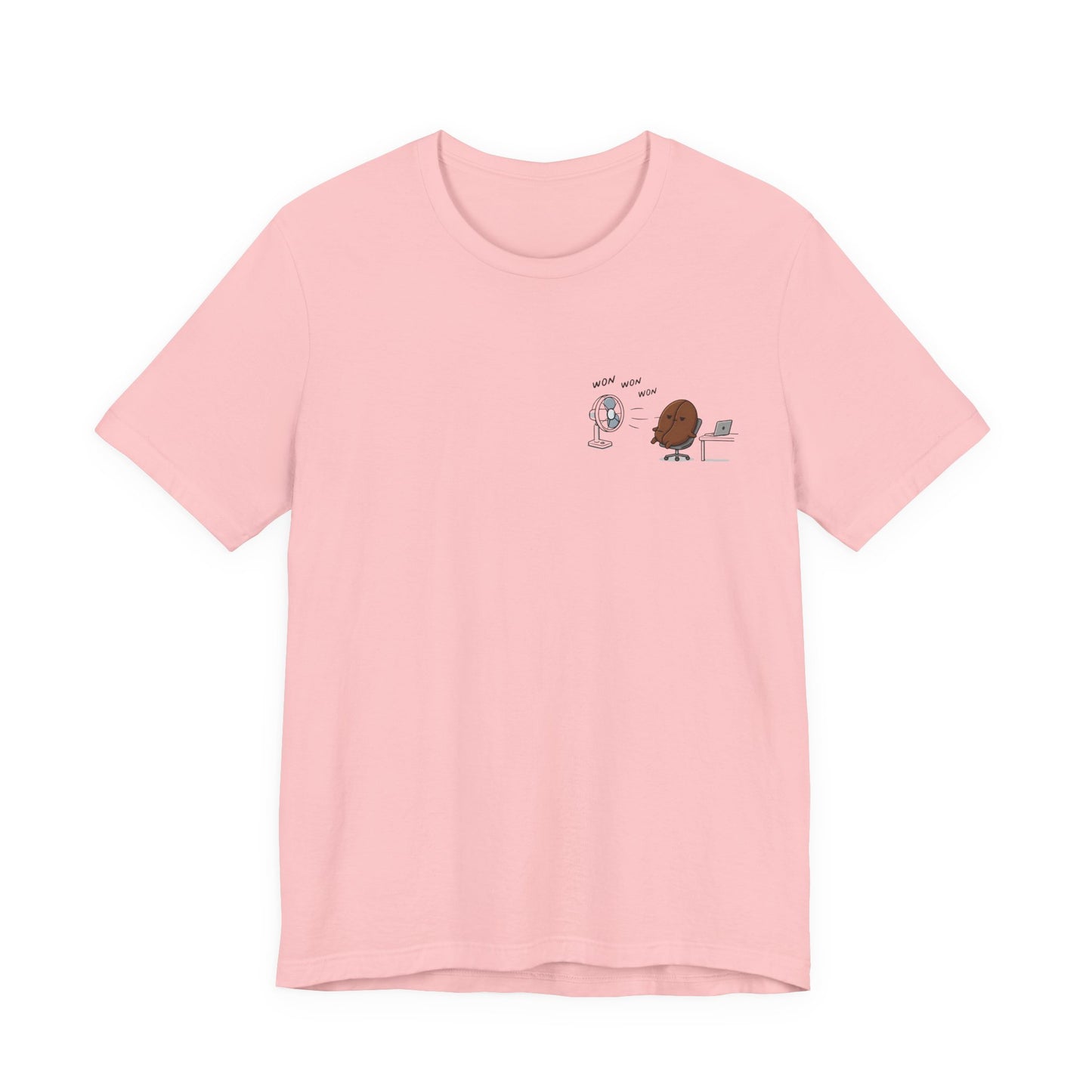 Coffee Bean & Donut Desk Buddies T‑Shirt — Cute Office Coffee Humor Tee