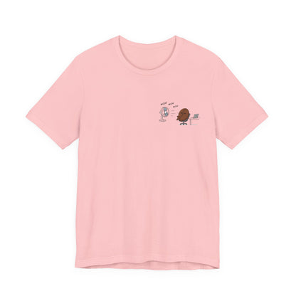 Coffee Bean & Donut Desk Buddies T‑Shirt — Cute Office Coffee Humor Tee