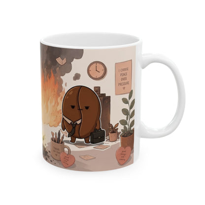 Office on Fire ceramic mug