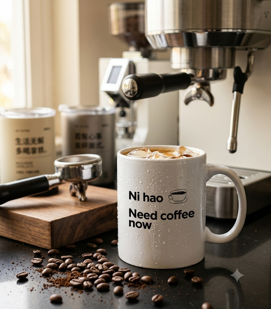 Ni hao. Need coffee now