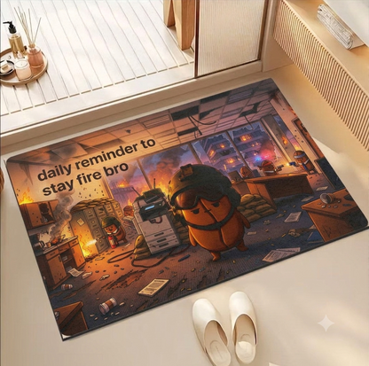 Stay Fire Bro doormat