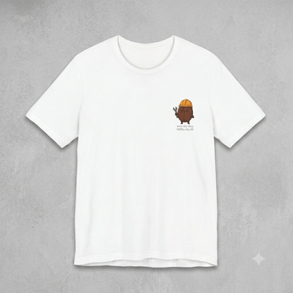 Construction Crew Avocado Tee – "Sorry, I’m Busy Being Awesome" Pocket Shirt