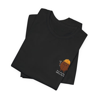 Construction Crew Avocado Tee – "Sorry, I’m Busy Being Awesome" Pocket Shirt
