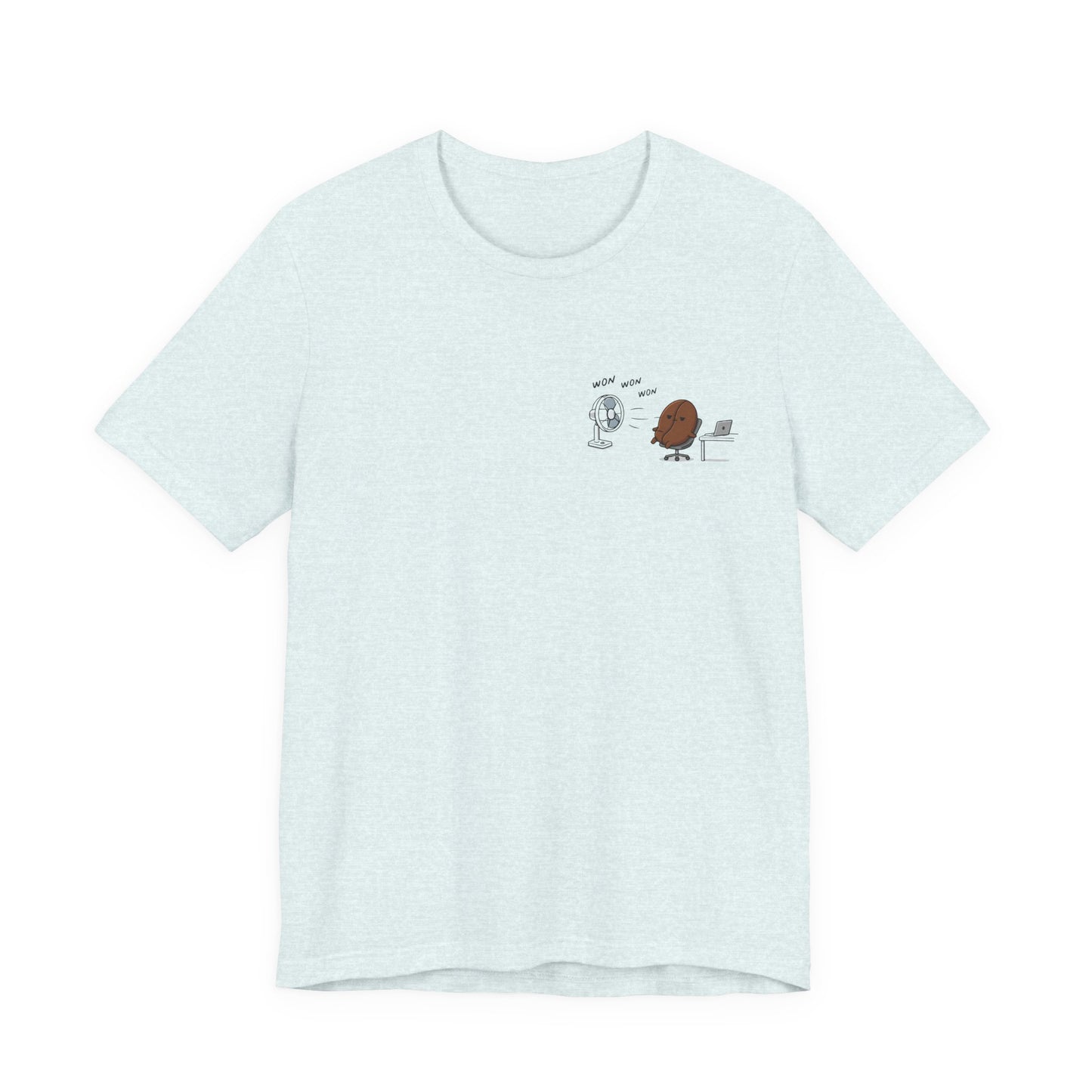 Coffee Bean & Donut Desk Buddies T‑Shirt — Cute Office Coffee Humor Tee