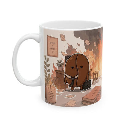 Office on Fire ceramic mug